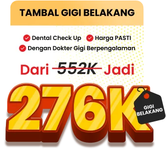 Promo Tambal Gigi Belakang, Klinik Gigi Terdekat