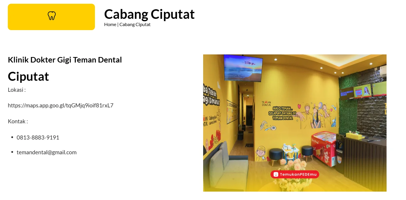 klinik gigi terpercaya ciputat