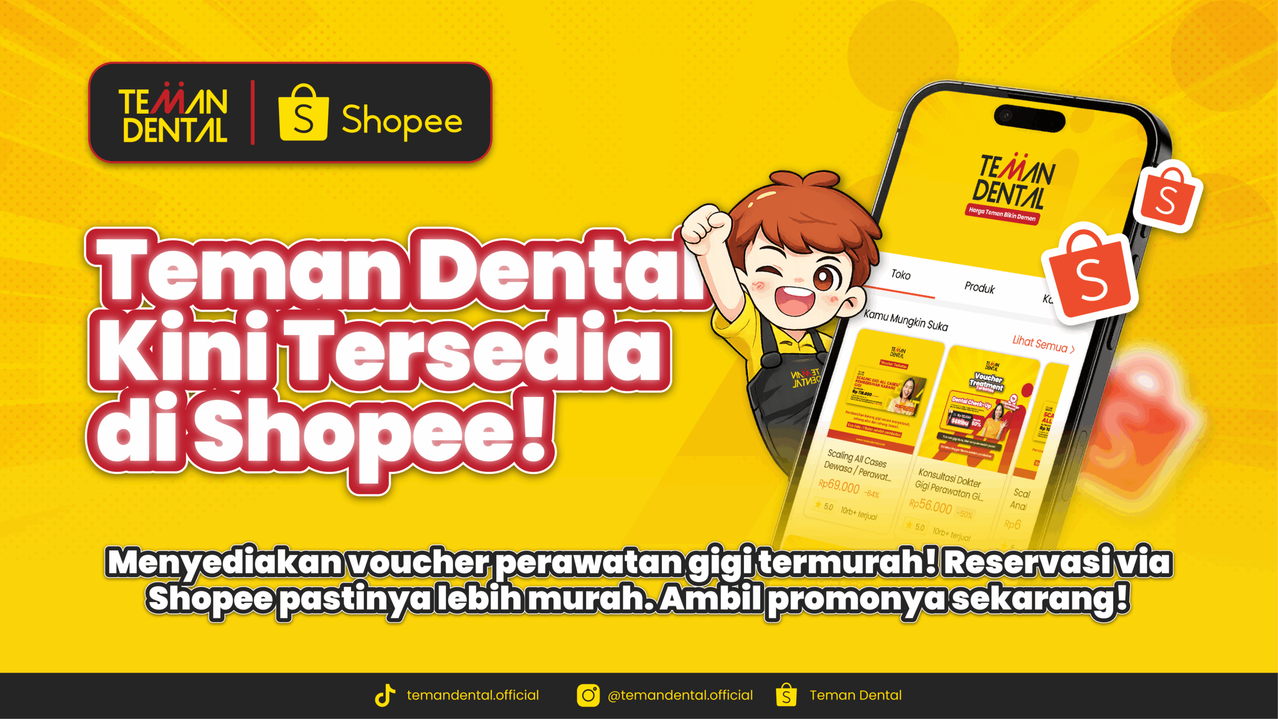 Klinik gigi termurah teman dental tersedia di shopee
