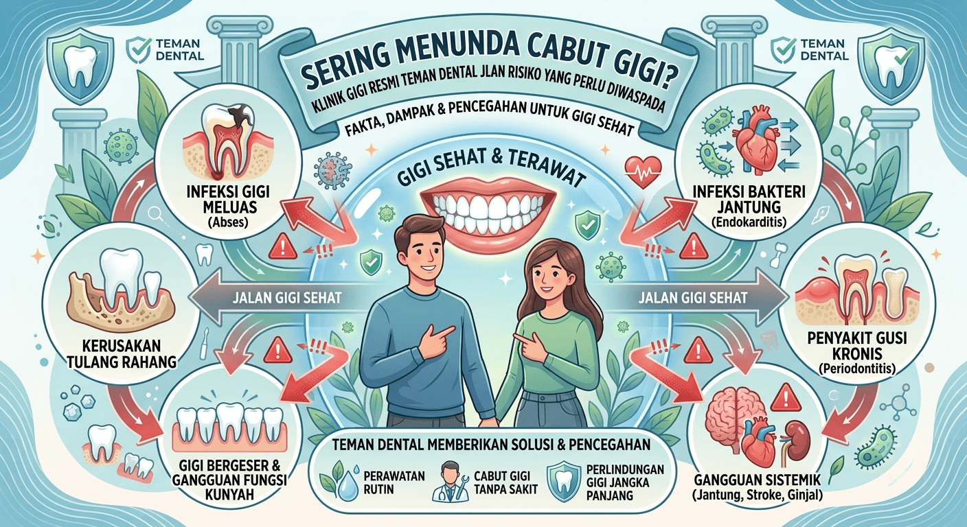 Sering Menunda Cabut Gigi Klinik Gigi Resmi Teman Dental Jelaskan Risiko yang Perlu Diwaspadai (1)