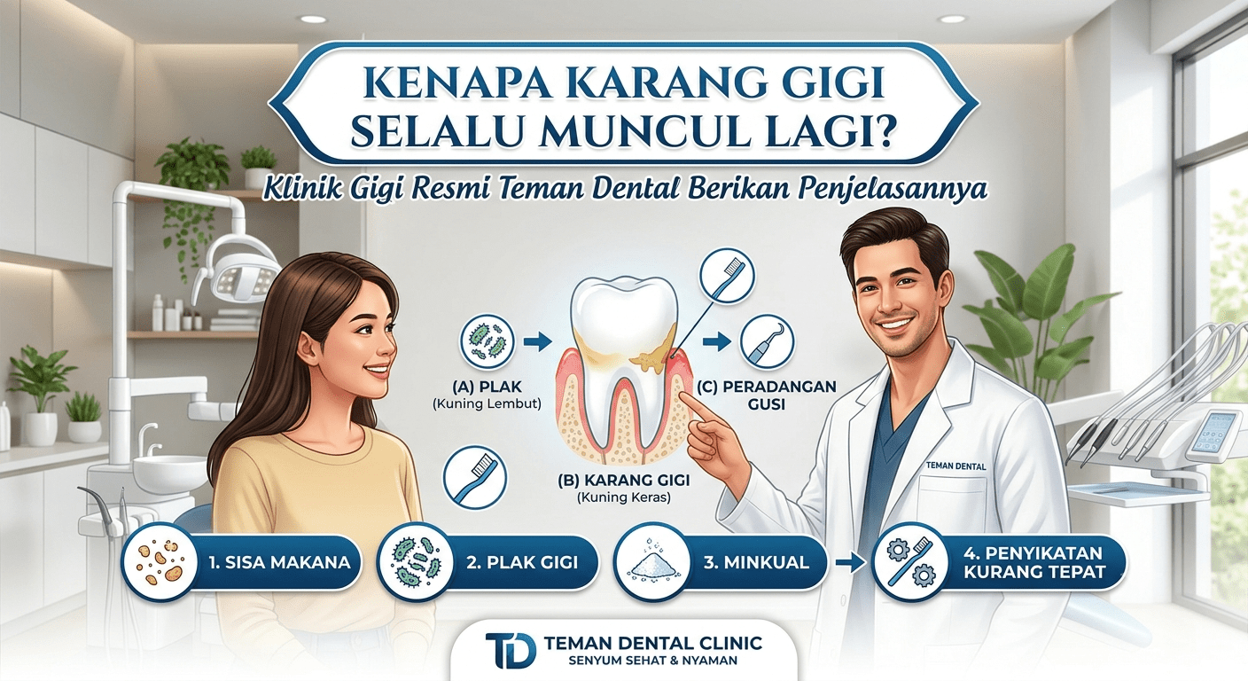 Kenapa Karang Gigi Selalu Muncul Lagi Klinik Gigi Resmi Teman Dental Berikan Penjelasannya