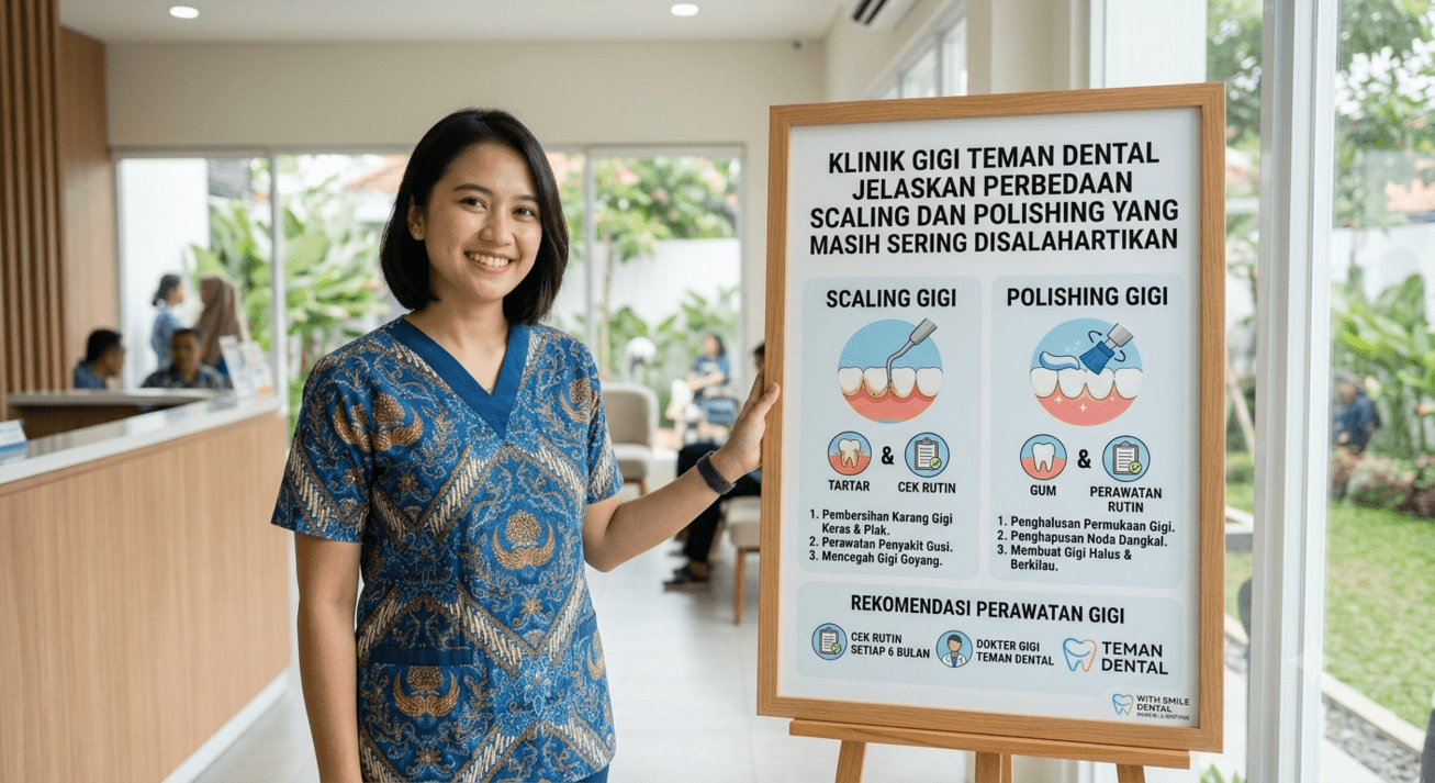 Klinik Gigi Teman Dental Jelaskan Perbedaan Scaling dan Polishing yang Masih Sering Disalahartikan (1)
