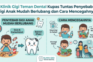 Klinik Gigi Teman Dental Kupas Tuntas Penyebab Gigi Anak Mudah Berlubang dan Cara Mencegahnya