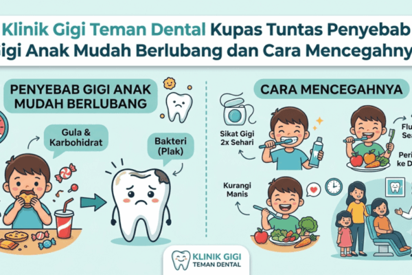 Klinik Gigi Teman Dental Kupas Tuntas Penyebab Gigi Anak Mudah Berlubang dan Cara Mencegahnya