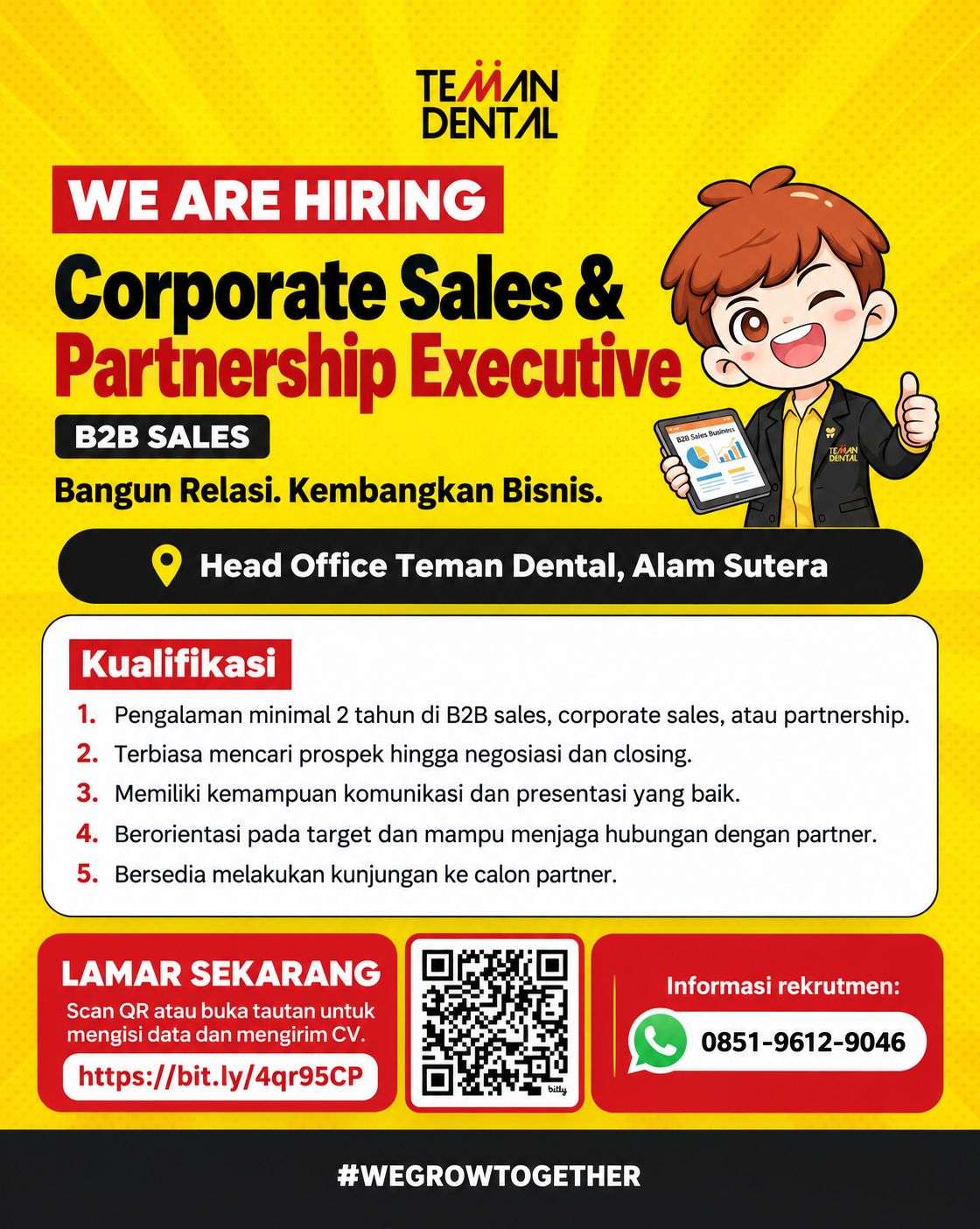 B2B Sales karir teman dental