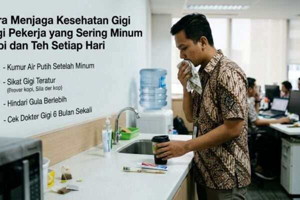 Cara Menjaga Kesehatan Gigi bagi Pekerja yang Sering Minum Kopi dan Teh Setiap Hari