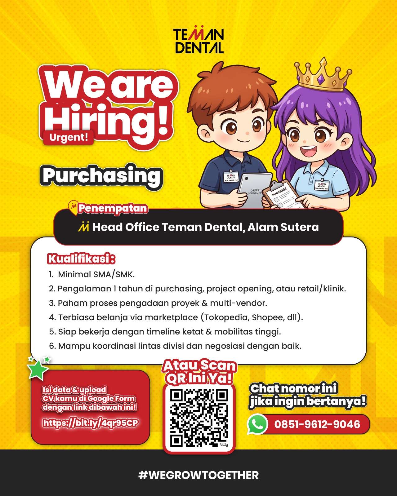 Purchasing Karir Klinik Gigi Teman Dental