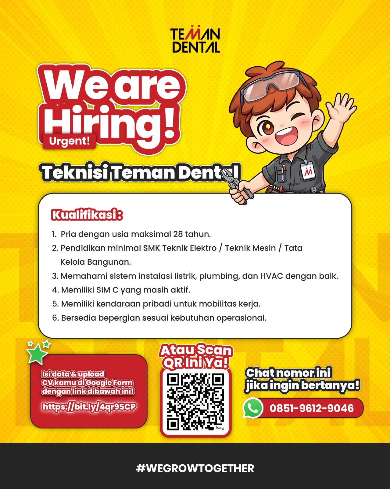 Teknisi Karir Teman Dental